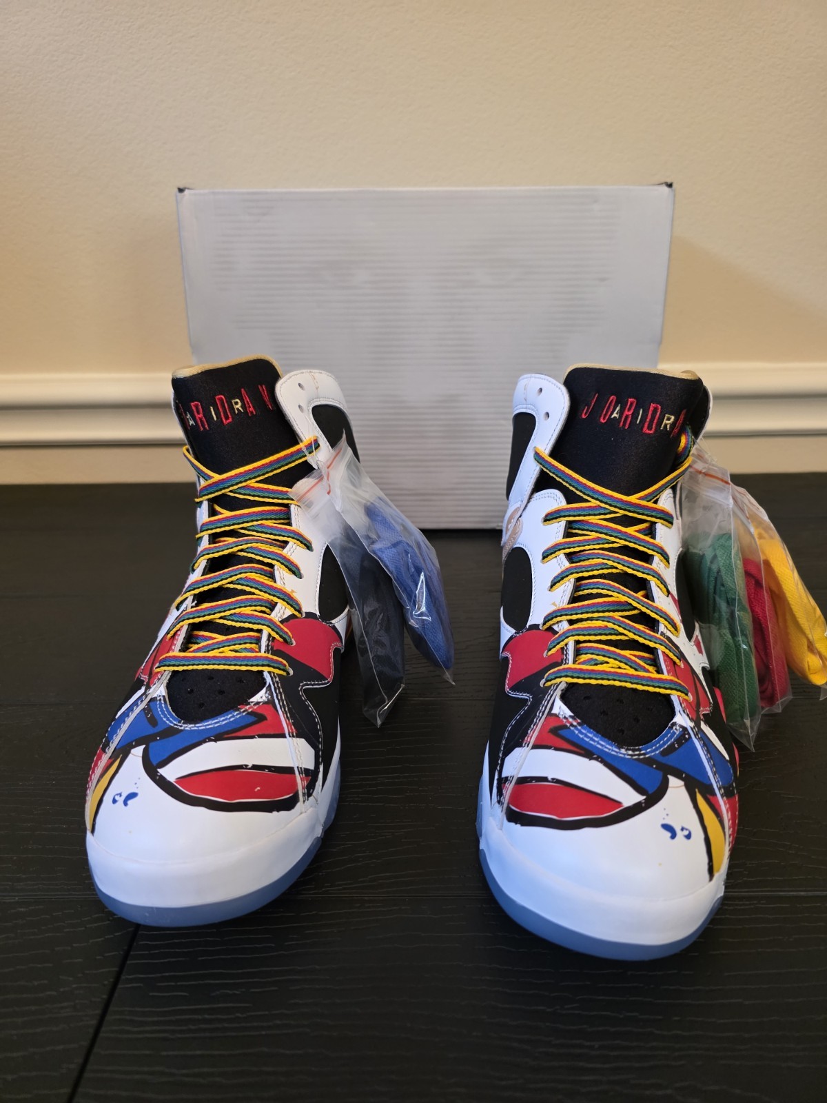 Jordan Air Jordan 7 Miro Retro BB Mens Multicolor Colorblock High Top IQ6573-100 - Image 3