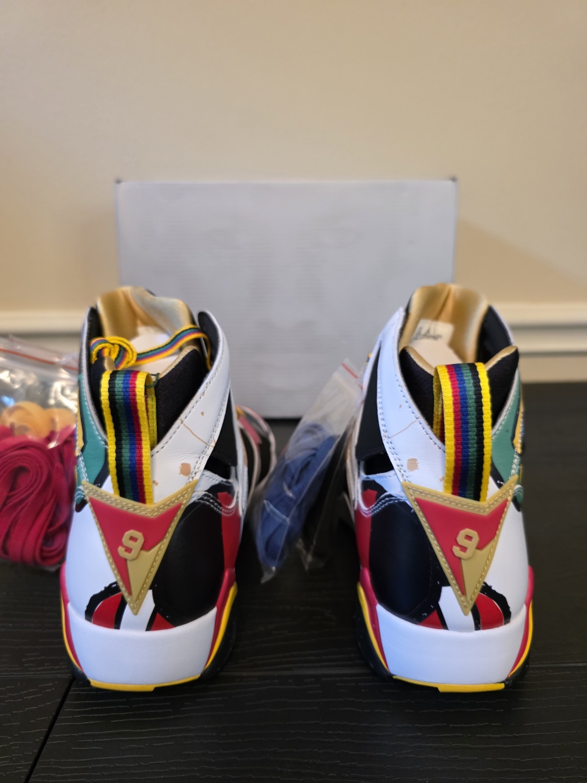 Jordan Air Jordan 7 Miro Retro BB Mens Multicolor Colorblock High Top IQ6573-100 - Image 8
