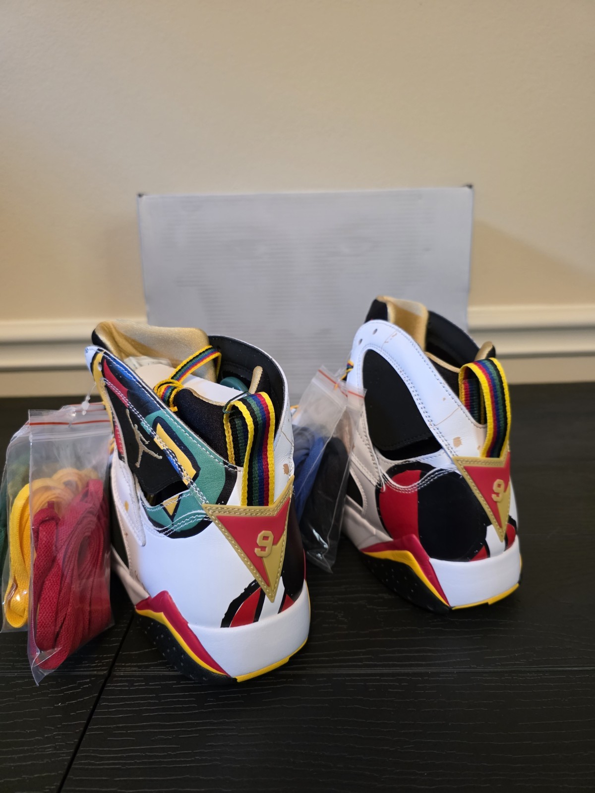 Jordan Air Jordan 7 Miro Retro BB Mens Multicolor Colorblock High Top IQ6573-100 - Image 11