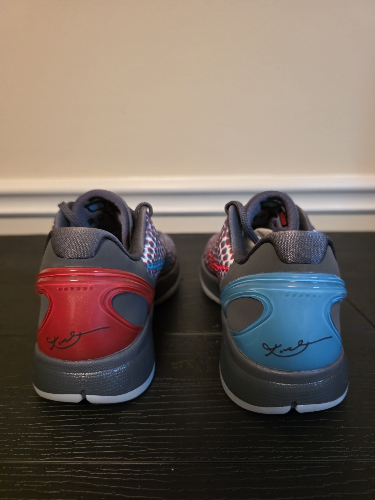 Nike Kobe VI Protro Men's Low Top Basketball Sneakers Gray Red Blue IQ3902-002 - Image 8