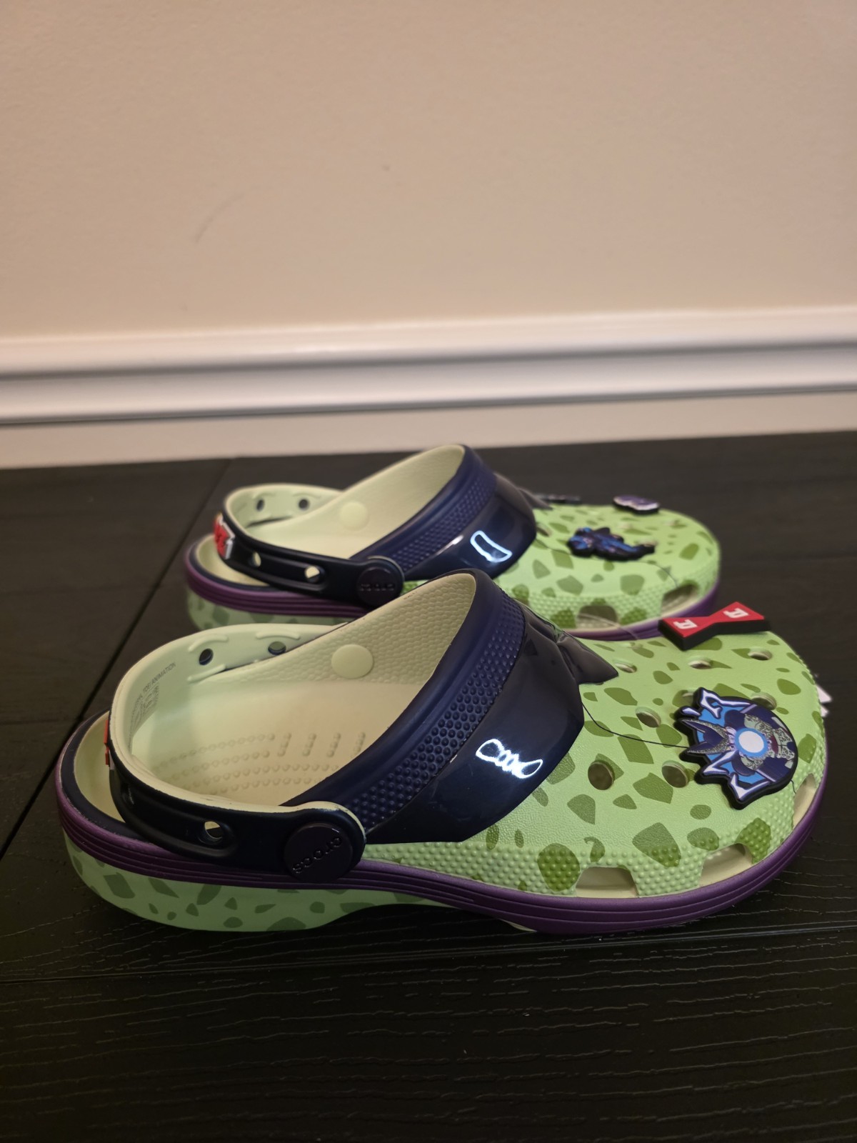 Crocs Dragon Ball Z Cell Classic Clog Kids US 6 Green Purple Slip-On - Image 2