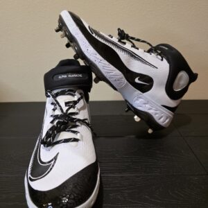 Nike Alpha Huarache Elite 4 Shoes Mens Size 15 White Black Baseball FD2744 107
