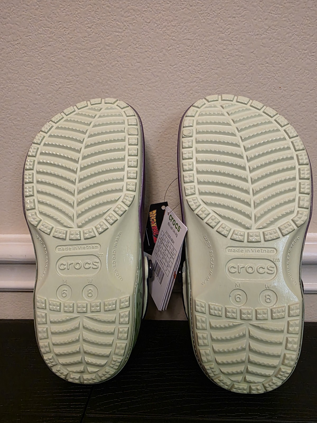 Crocs Dragon Ball Z Cell Classic Clog Kids US 6 Green Purple Slip-On - Image 4
