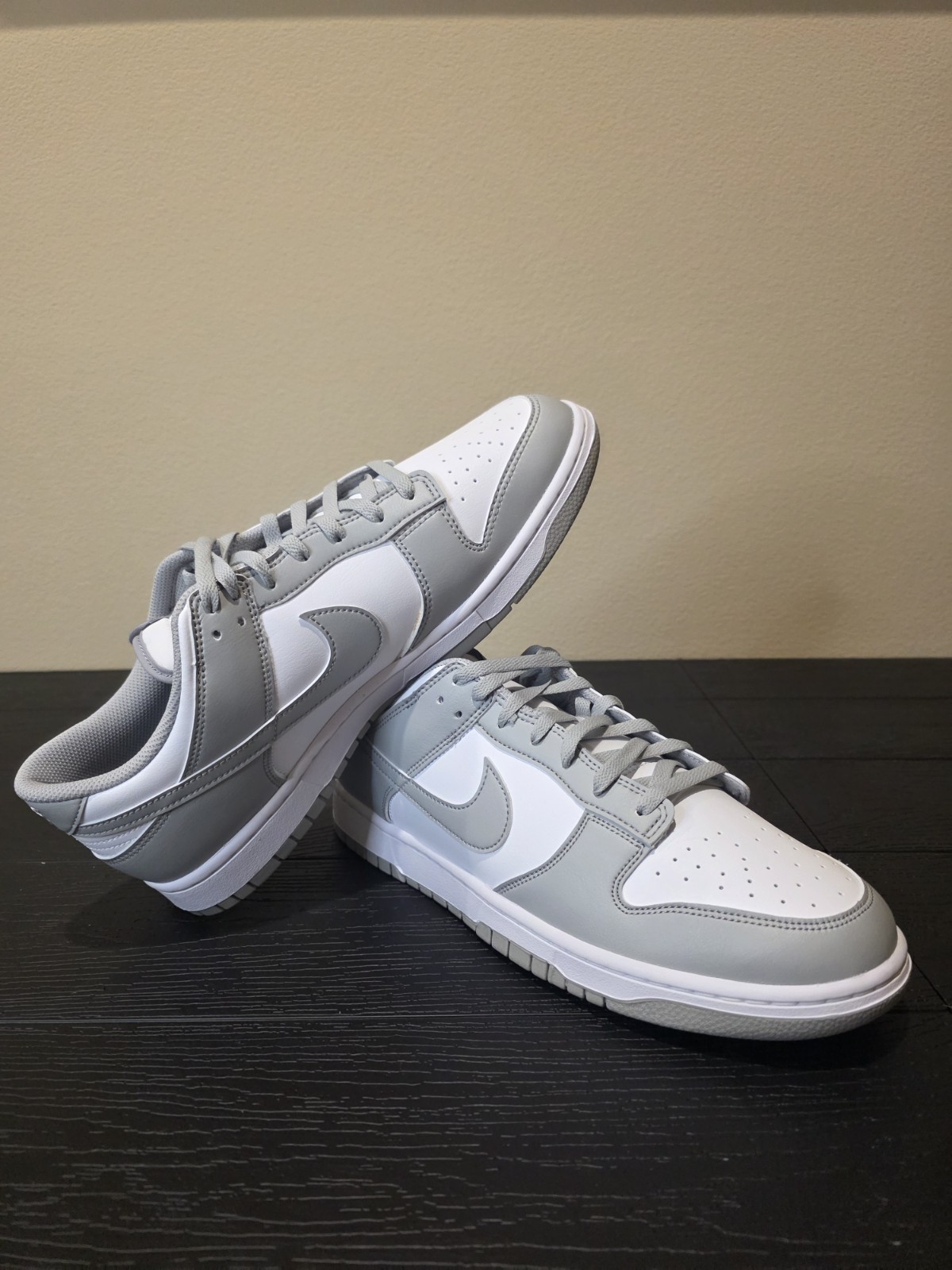 Nike Dunk Low White Light Smoke Grey HF5441-105 Men's Size 13 New in Box w/o lid