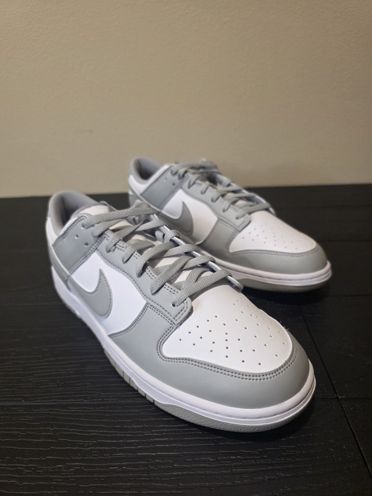 Nike Dunk Low White Light Smoke Grey HF5441-105 Men's Size 13 New in Box w/o lid - Image 2