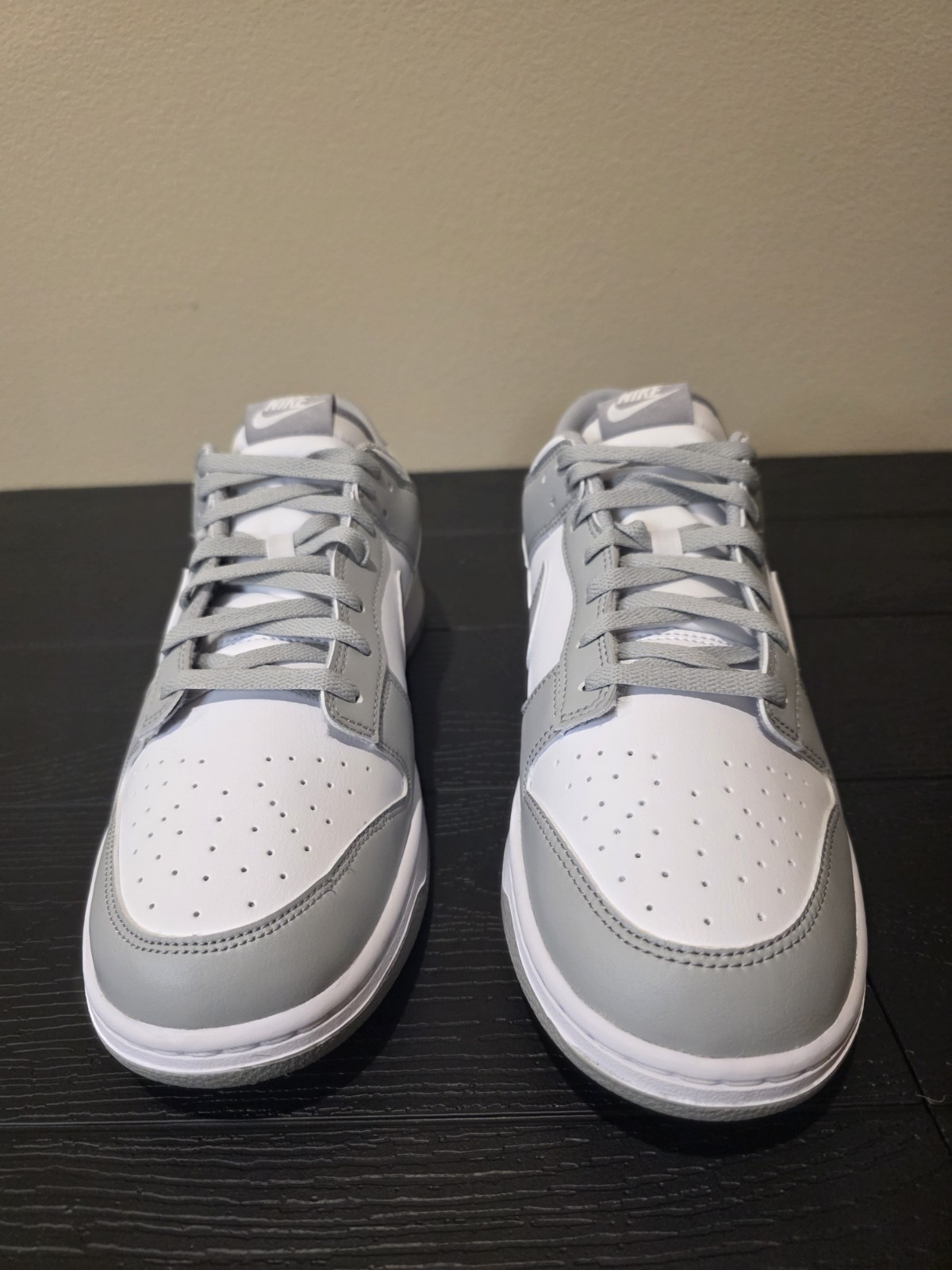 Nike Dunk Low White Light Smoke Grey HF5441-105 Men's Size 13 New in Box w/o lid - Image 3
