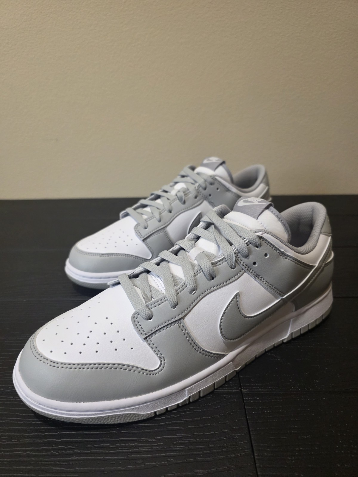 Nike Dunk Low White Light Smoke Grey HF5441-105 Men's Size 13 New in Box w/o lid - Image 4