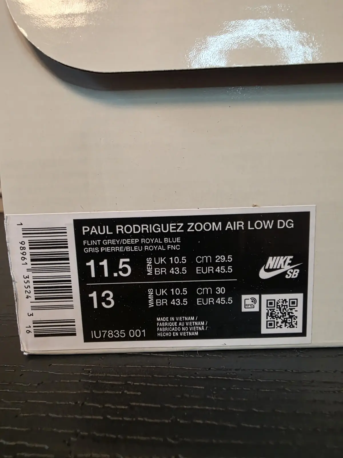 Nike SB Paul Rodriguez Zoom Air Low Dodgers Blue/Grey IU7835 001 Men's 11.5 - Image 11