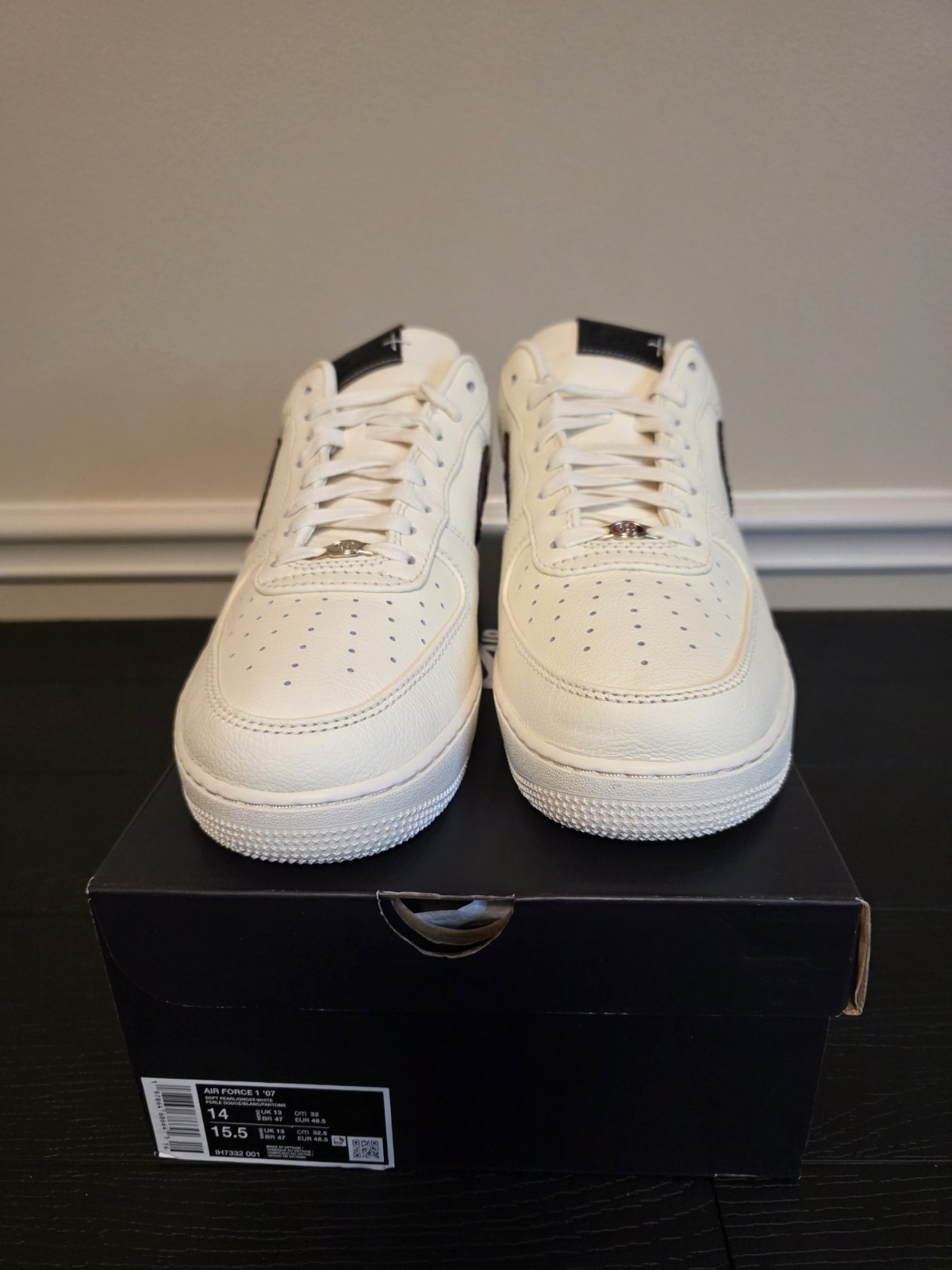 Nike Air Force 1 '07 Soft Pearl Brown Croc Leather Low Top IH7332-001 - Image 2