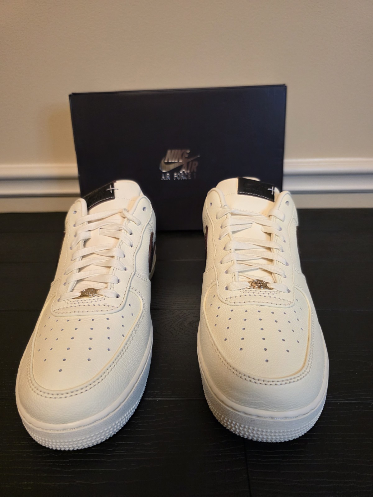 Nike Air Force 1 '07 Soft Pearl Brown Croc Leather Low Top IH7332-001 - Image 4