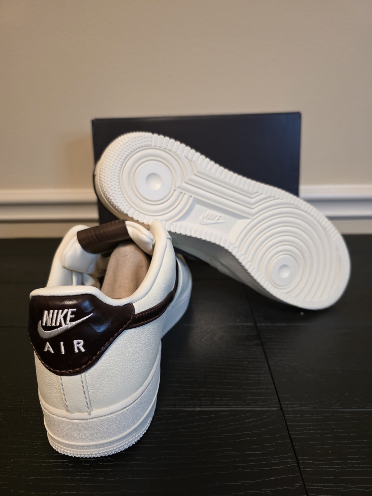 Nike Air Force 1 '07 Soft Pearl Brown Croc Leather Low Top IH7332-001 - Image 9