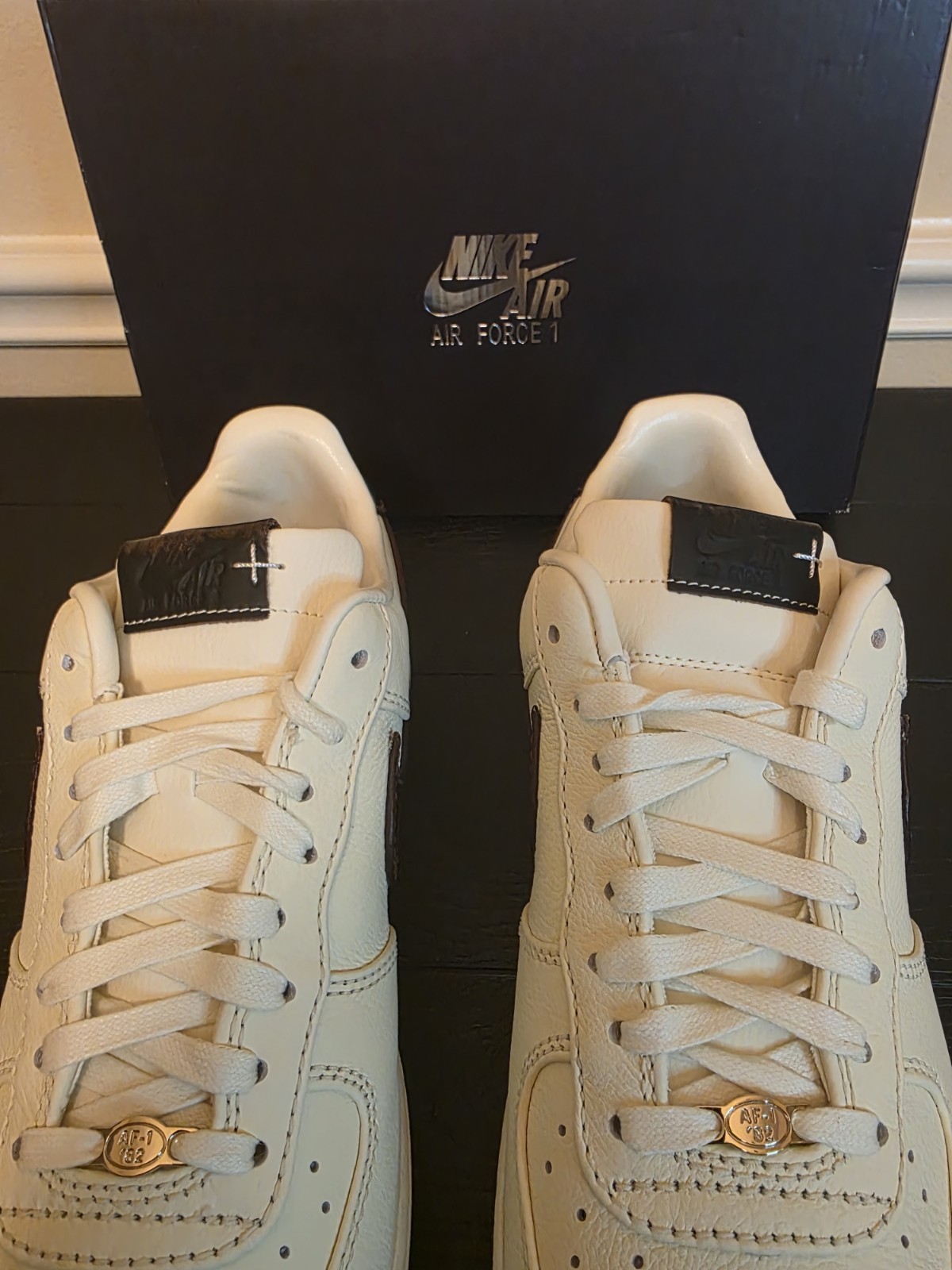 Nike Air Force 1 '07 Soft Pearl Brown Croc Leather Low Top IH7332-001 - Image 12