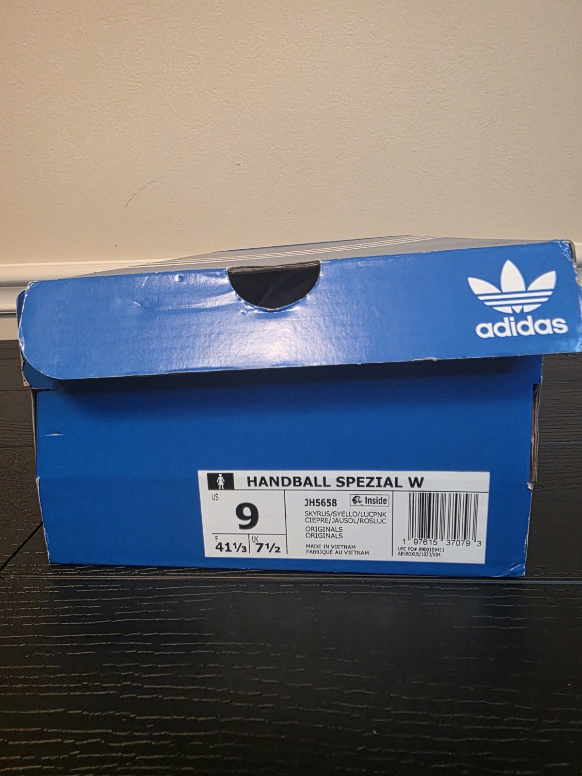 adidas Women's Handball Spezial W Sky Rush Solar Yellow Satin Sneakers JH5658 - Image 13