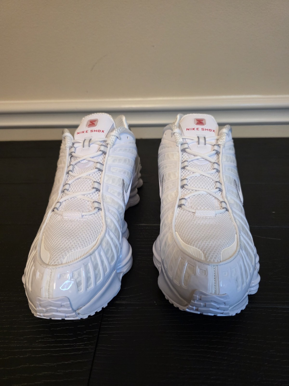 Nike Shox TL Men's Low Top Sneakers White/Metallic Silver AV3595-100 2019 - Image 2