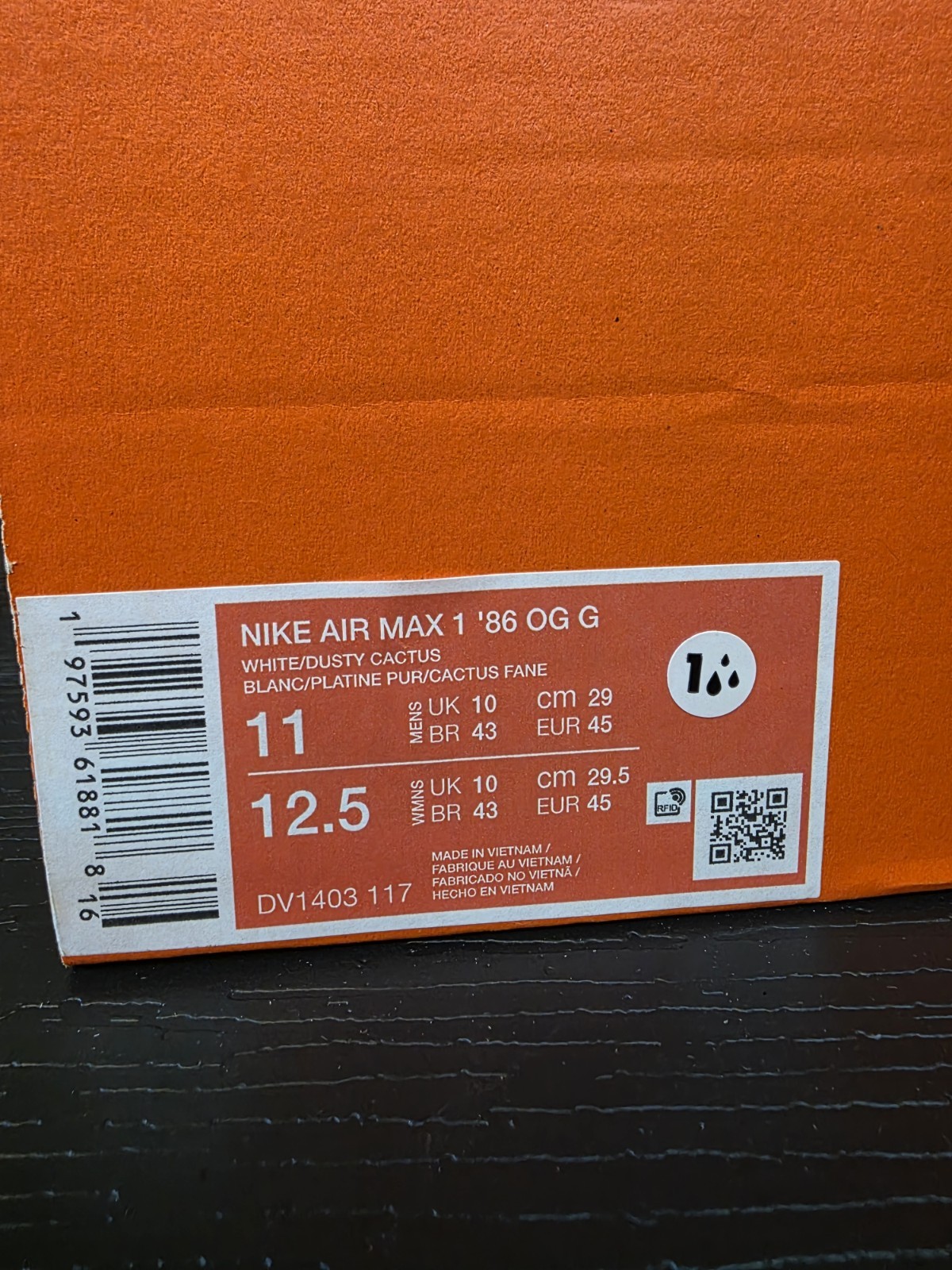 Nike Air Max 1 '86 OG Golf Big Bubble Dusty Cactus White/Blue DV1403-117 - Image 11