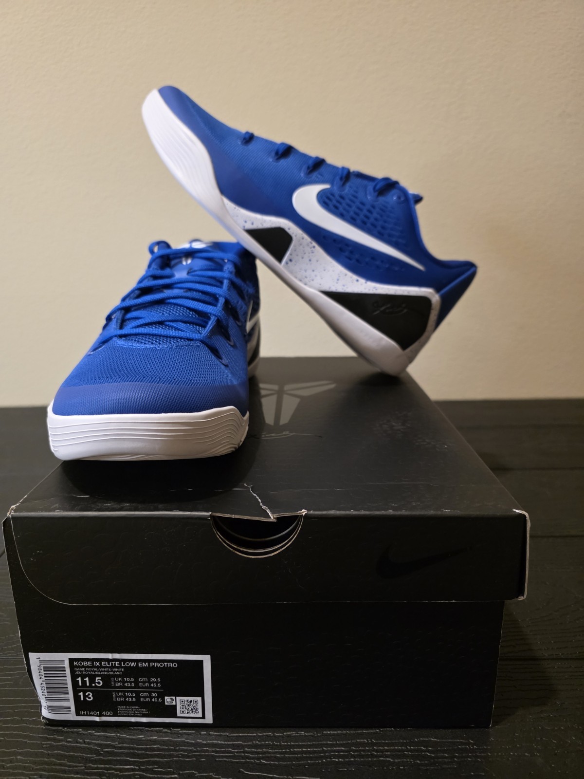 Nike Kobe IX Elite Low Protro Game Royal FZ7335-400 Men's Size 11.5 Brand New 🔥 - Image 2