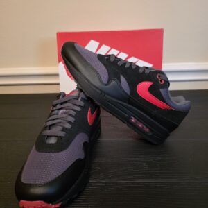 Nike Air Max 1 Essential "Vamps" Black/University Red-Iron Grey FZ5808-008