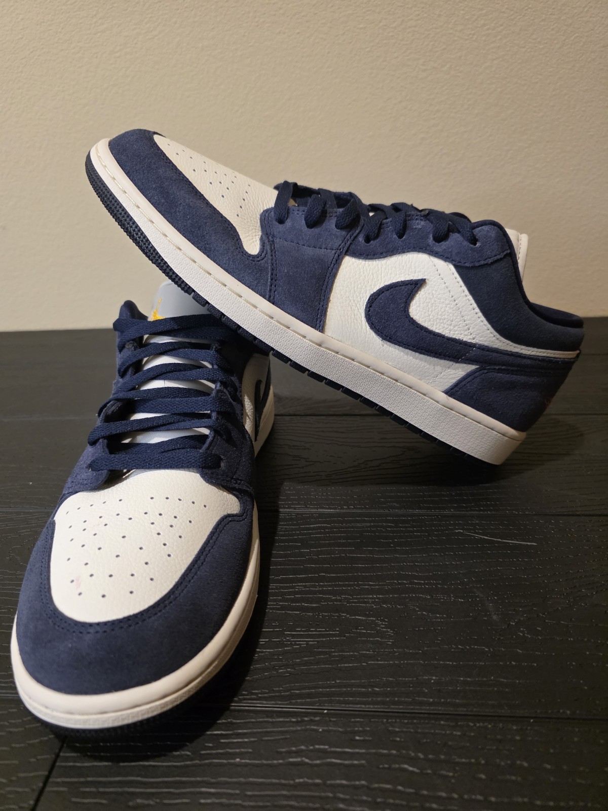 Air Jordan 1 Low SE Obsidian Suede IO7448-400 NEW 🔥 Men's Size 13 box w/o lid