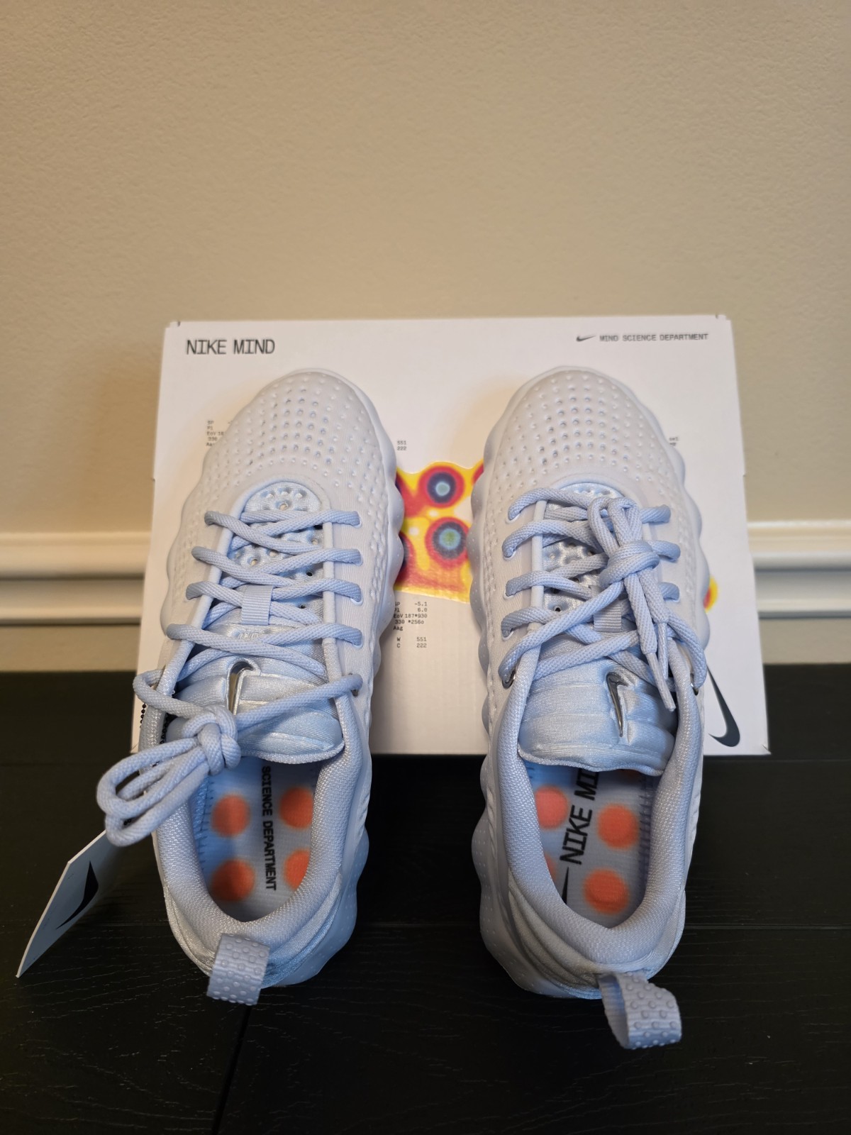 Nike Women's Mind 002 Football Grey/Chrome-Hydrogen Blue Sneakers HQ4310-002 - Image 12