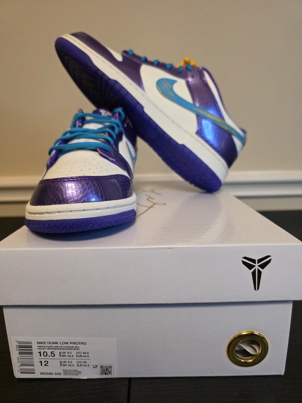 Nike Kobe Bryant x Dunk Low Protro "Draft Day" Fierce Purple/Blue IM0586-500 - Image 12