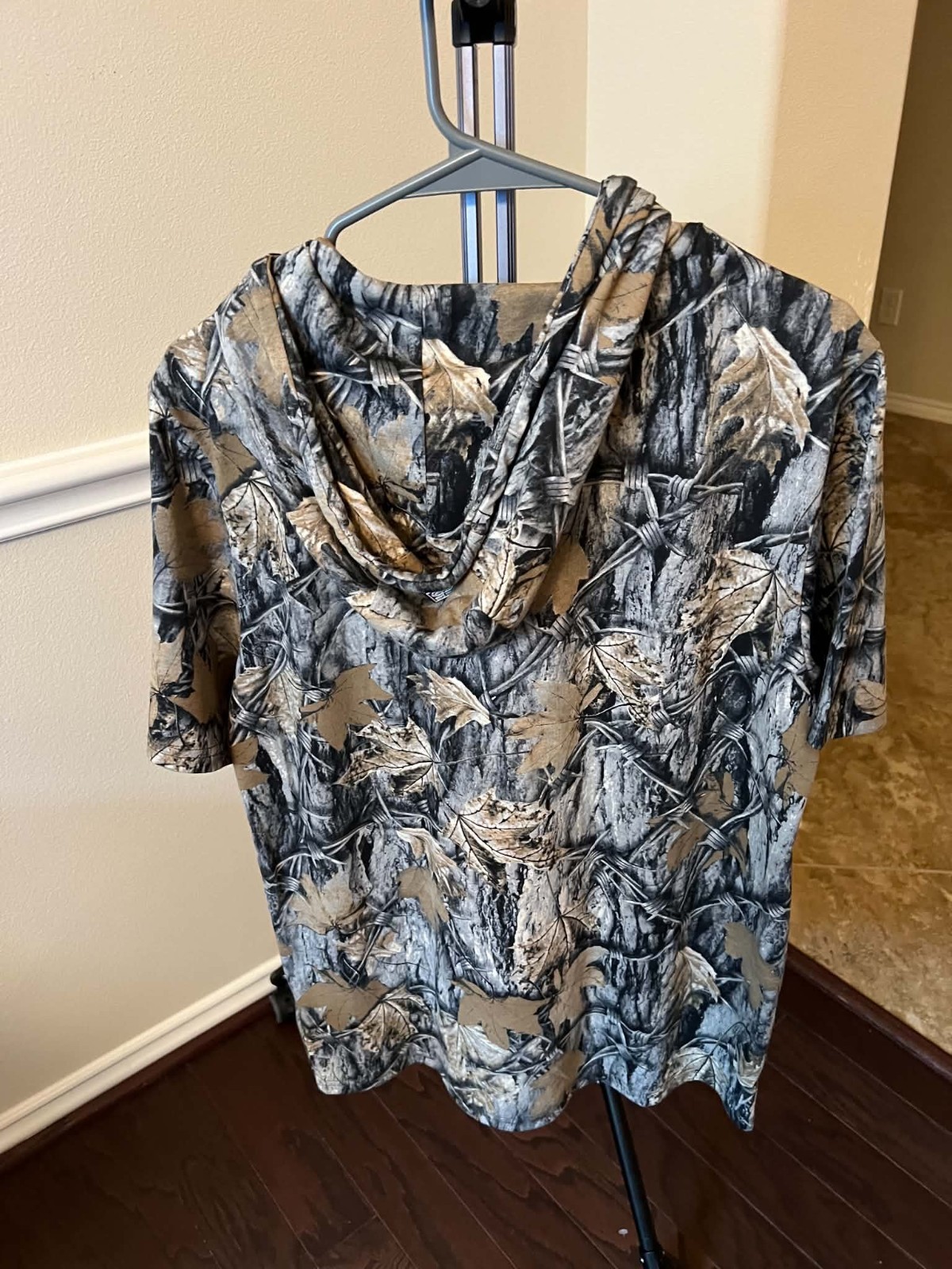 Ecko Unltd. Graphic Print Camo Short Sleeve Hooded Pullover Hoodie Multicolor M - Image 2