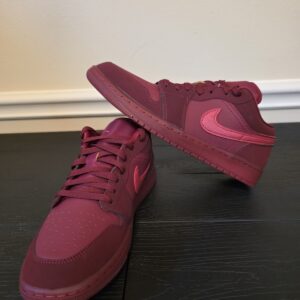 Jordan Women's Air Jordan 1 Low SE Valentine’s Day Team Red Sneakers IB7012-600