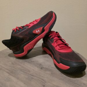 Under Armour Spawn 7 Red/Black/White Men's Sneakers New Size 13 🔥 rare color 🔥