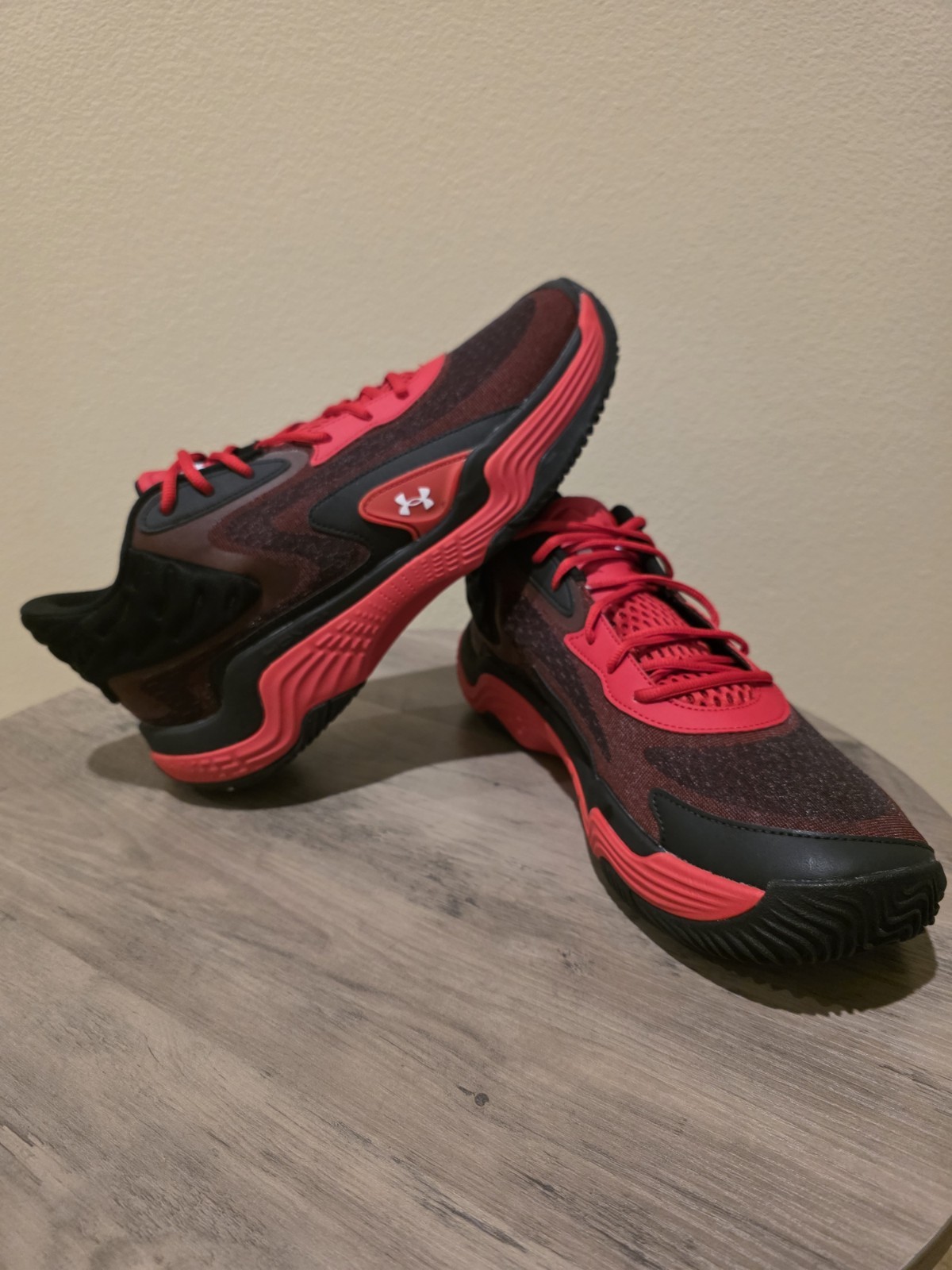 Under Armour Spawn 7 Red/Black/White Men's Sneakers New Size 13 π₯ rare color π₯