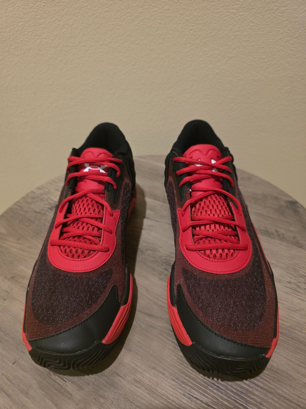 Under Armour Spawn 7 Red/Black/White Men's Sneakers New Size 13 π₯ rare color π₯ - Image 3