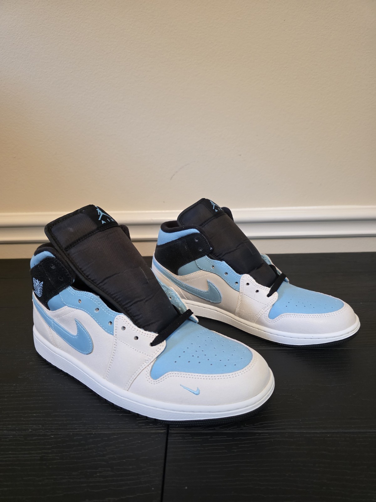 Jordan Air Jordan 1 Mid SE Summit White/Blue Chill/Black Men's IM6567-121 - Image 4