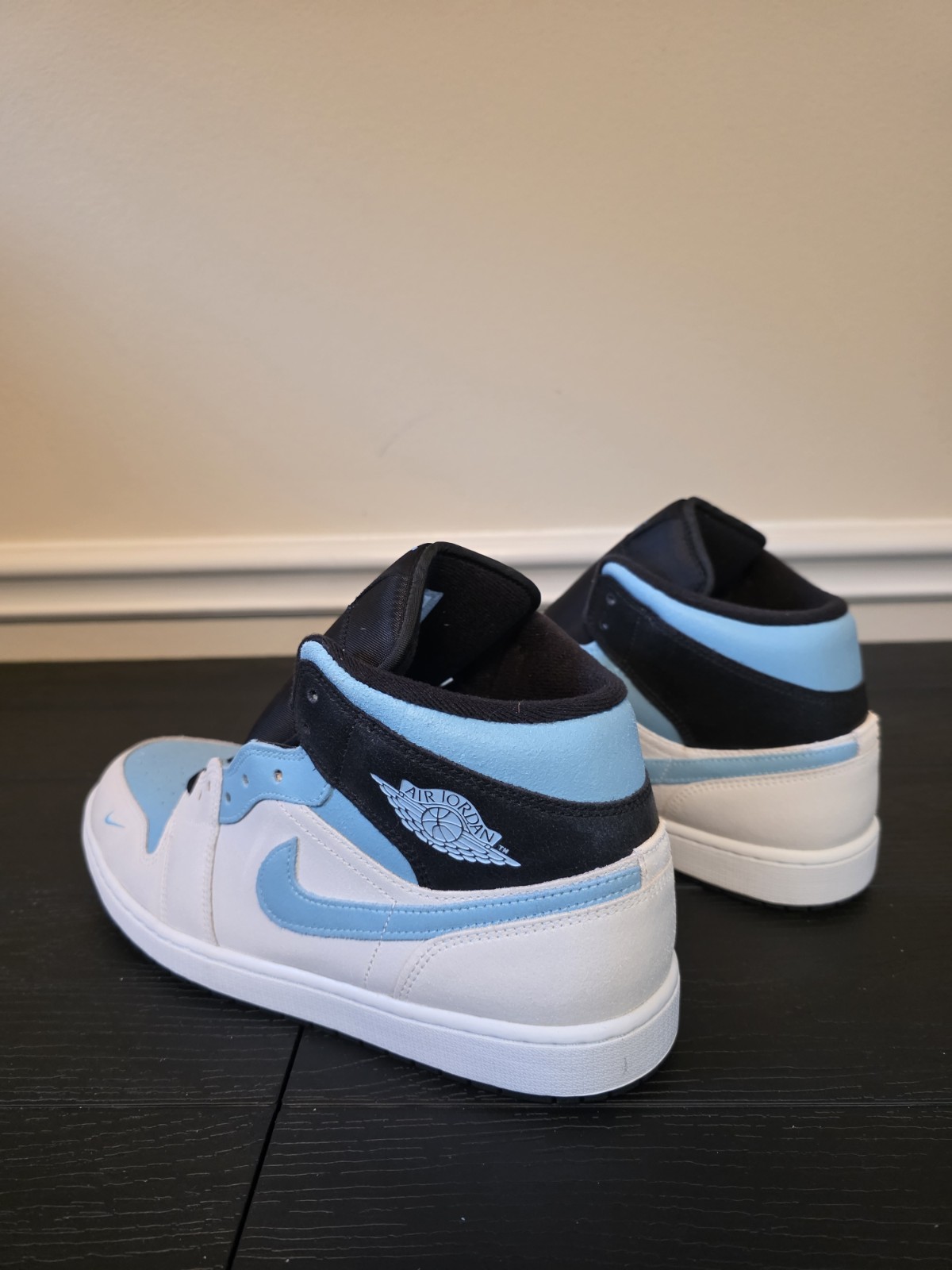 Jordan Air Jordan 1 Mid SE Summit White/Blue Chill/Black Men's IM6567-121 - Image 10