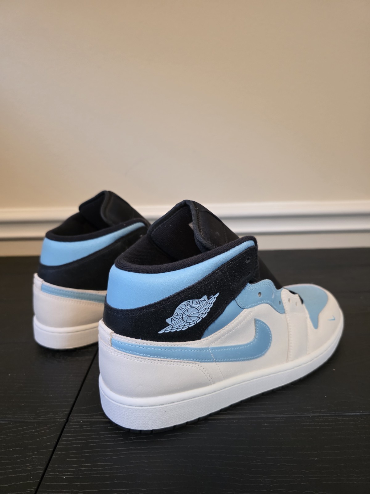 Jordan Air Jordan 1 Mid SE Summit White/Blue Chill/Black Men's IM6567-121 - Image 11