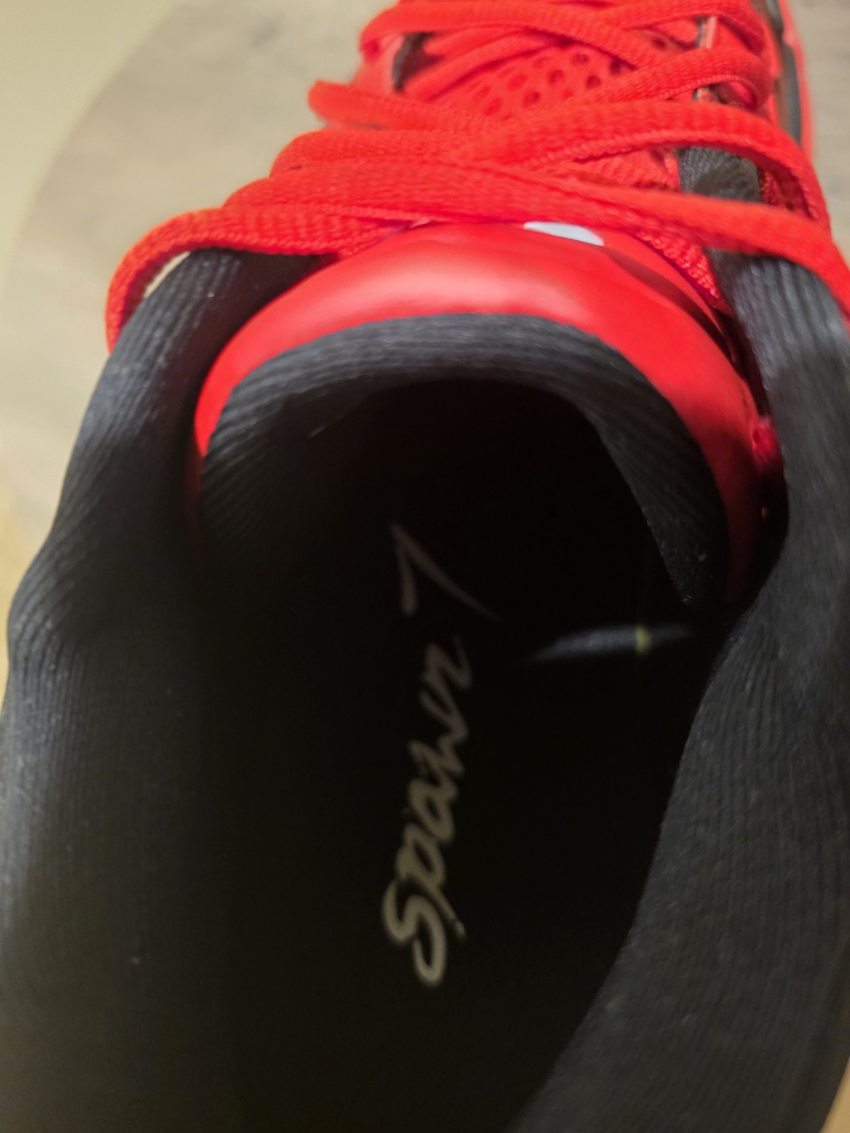 Under Armour Spawn 7 Red/Black/White Men's Sneakers New Size 13 π₯ rare color π₯ - Image 6