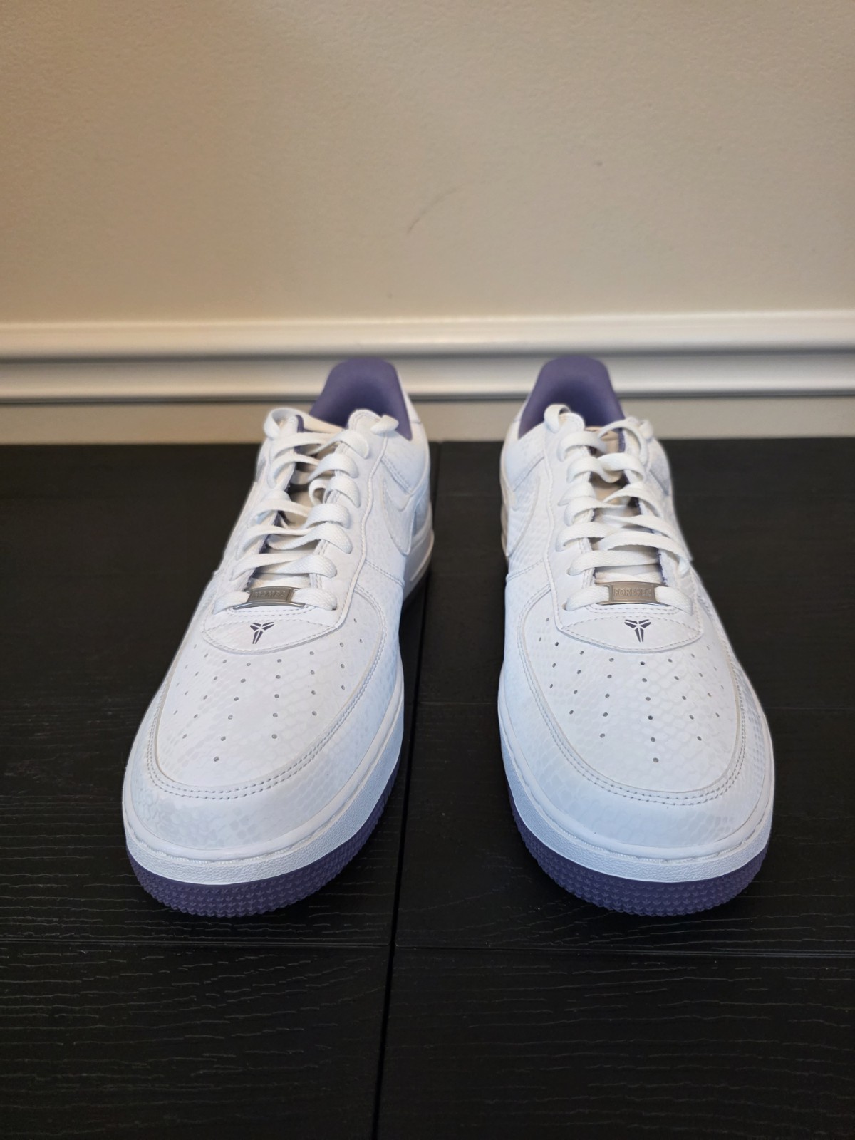 Nike Kobe Bryant x Air Force 1 Low Summit White/Daybreak White Purple IB0018-102 - Image 2