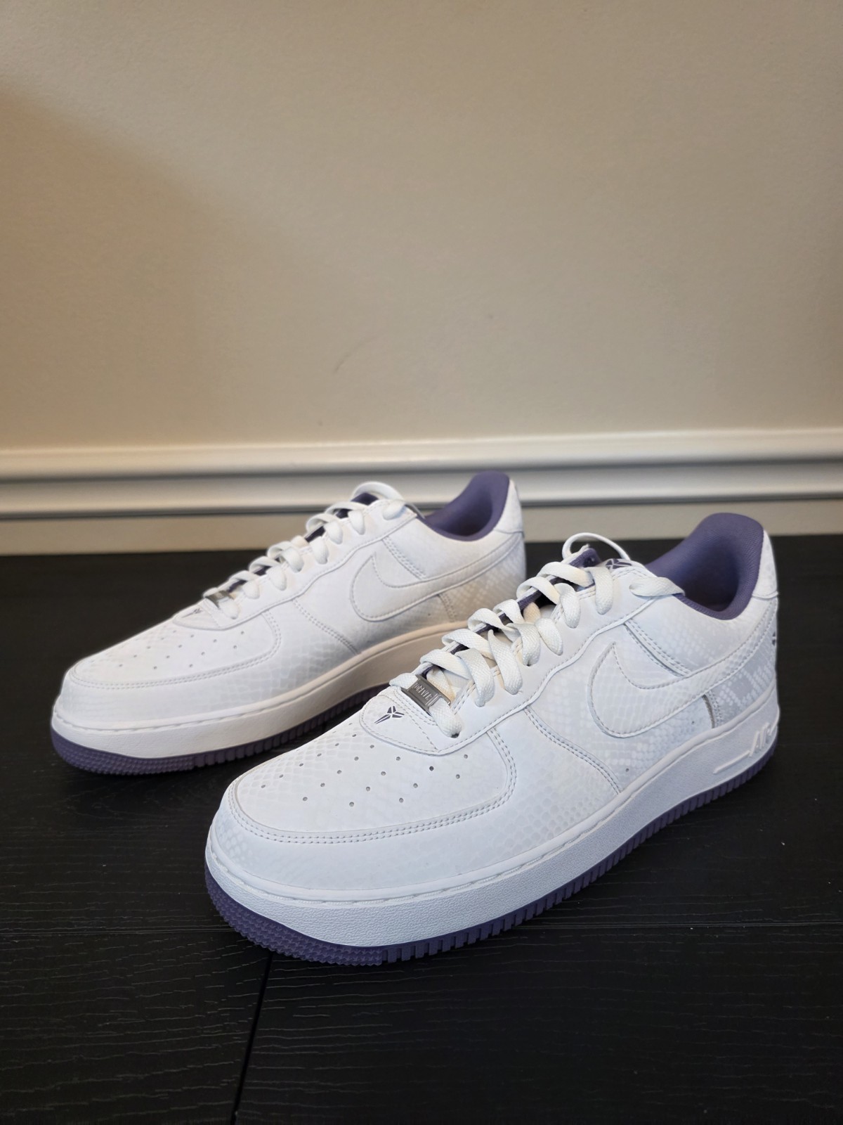 Nike Kobe Bryant x Air Force 1 Low Summit White/Daybreak White Purple IB0018-102 - Image 3
