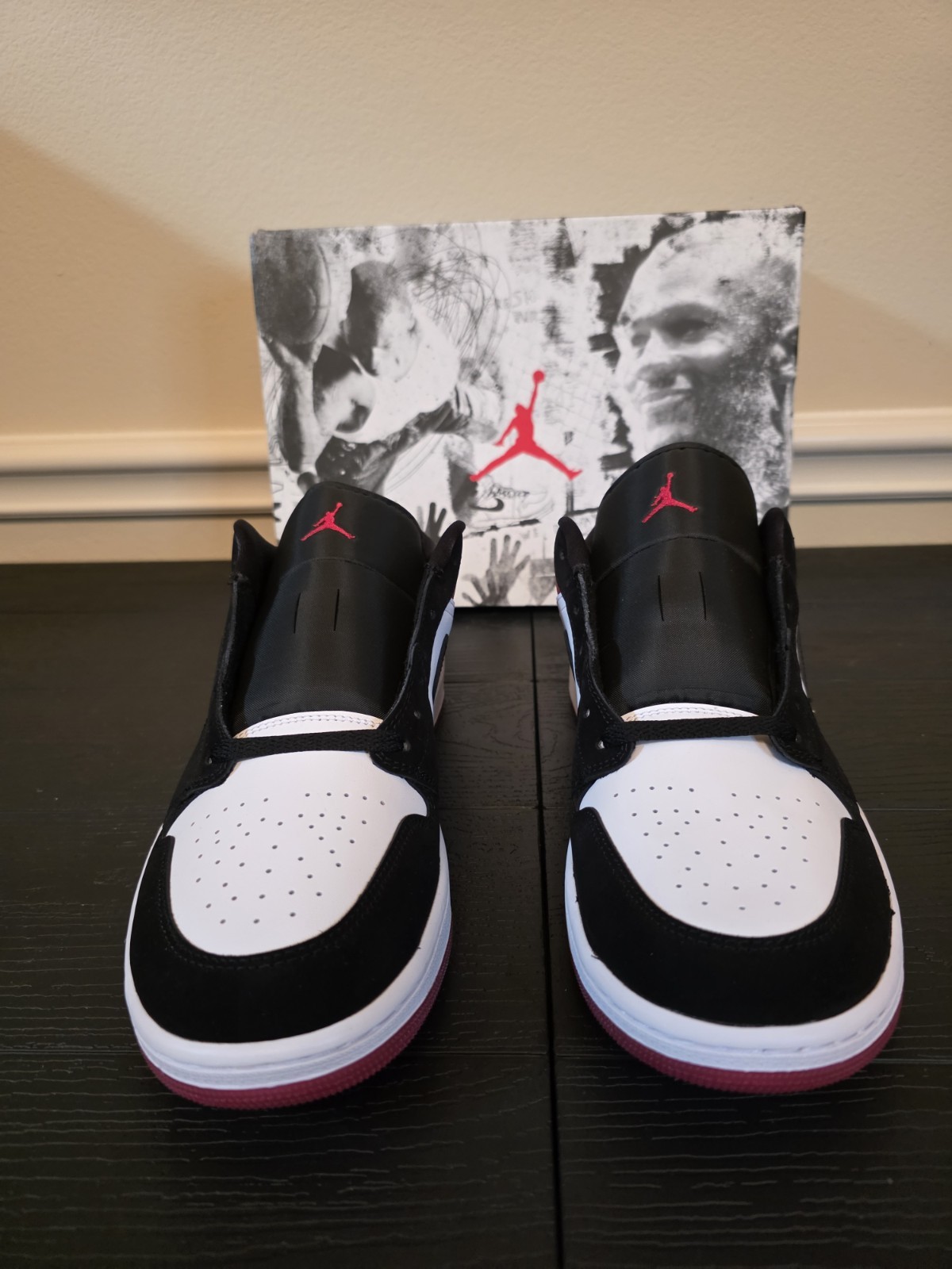 Jordan Air Jordan 1 Low SE "Black Toe" White/Black/Gym Red IB8971-106 2025 - Image 2