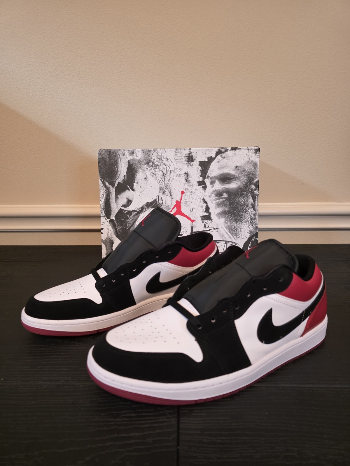 Jordan Air Jordan 1 Low SE "Black Toe" White/Black/Gym Red IB8971-106 2025 - Image 3