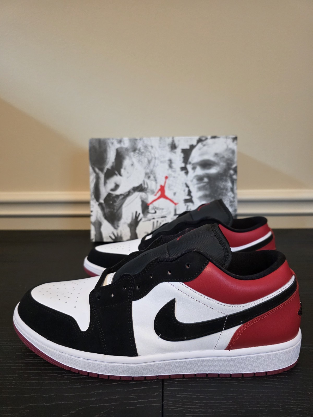 Jordan Air Jordan 1 Low SE "Black Toe" White/Black/Gym Red IB8971-106 2025 - Image 6