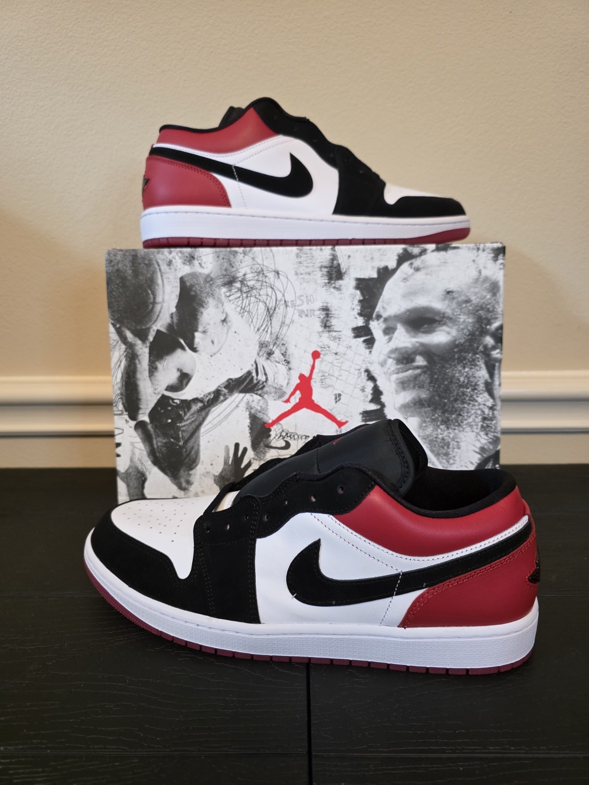Jordan Air Jordan 1 Low SE "Black Toe" White/Black/Gym Red IB8971-106 2025 - Image 11