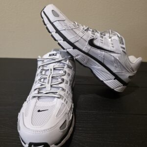 Nike P-6000 White Metallic Silver Black Men's Size 10 CD6404-107 New w/o box