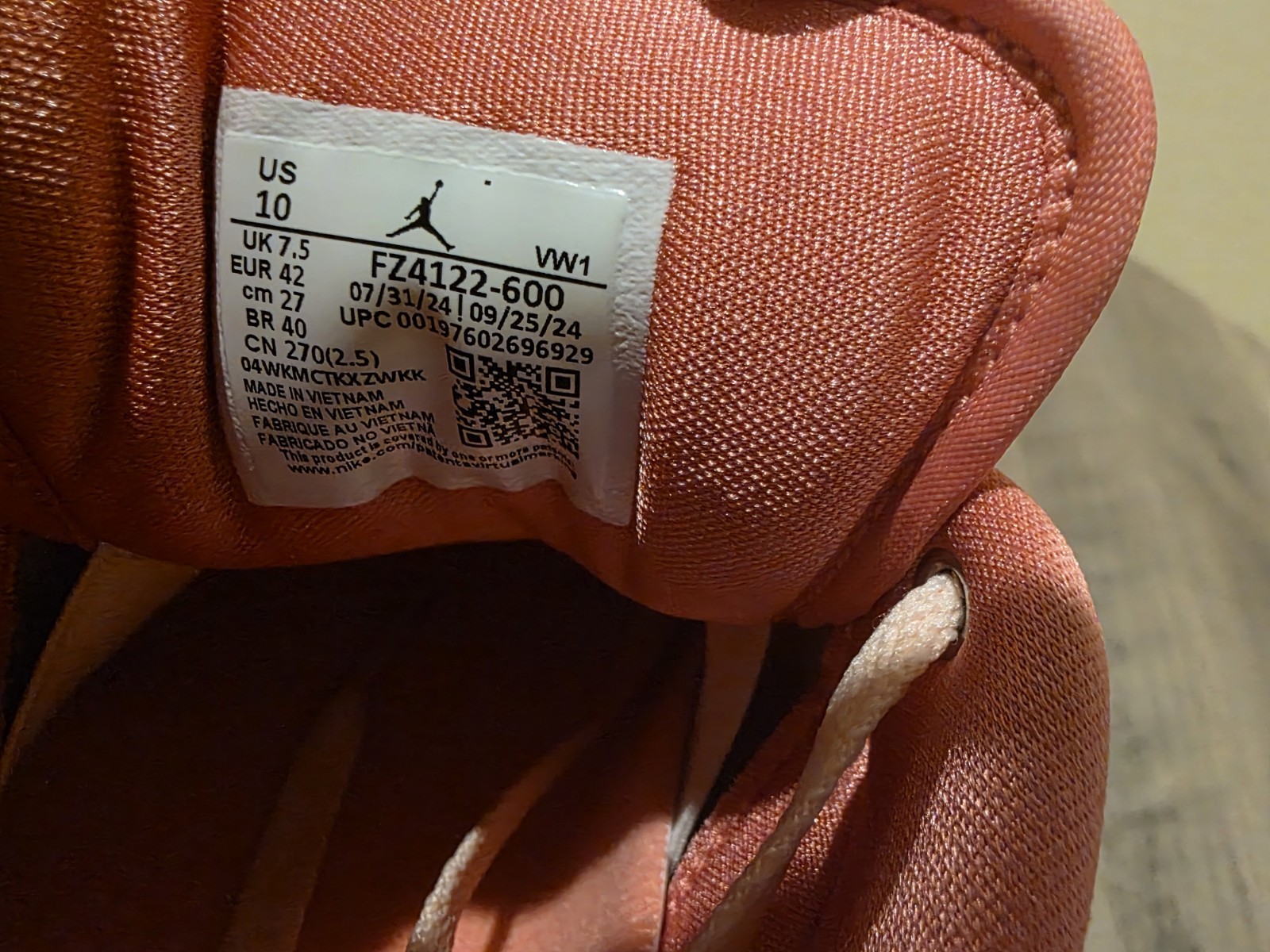 NEW NIKE AIR JORDAN Women's 2/3 Washed Coral Sneakers Shoes Size 10 FZ4122-600 - Image 12