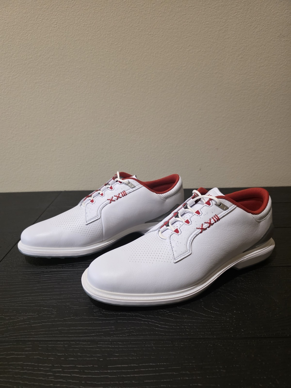 Nike Air Jordan ADG 5 Spikeless Golf Shoes Men Size 12 FQ7874-101 White / Red - Image 4