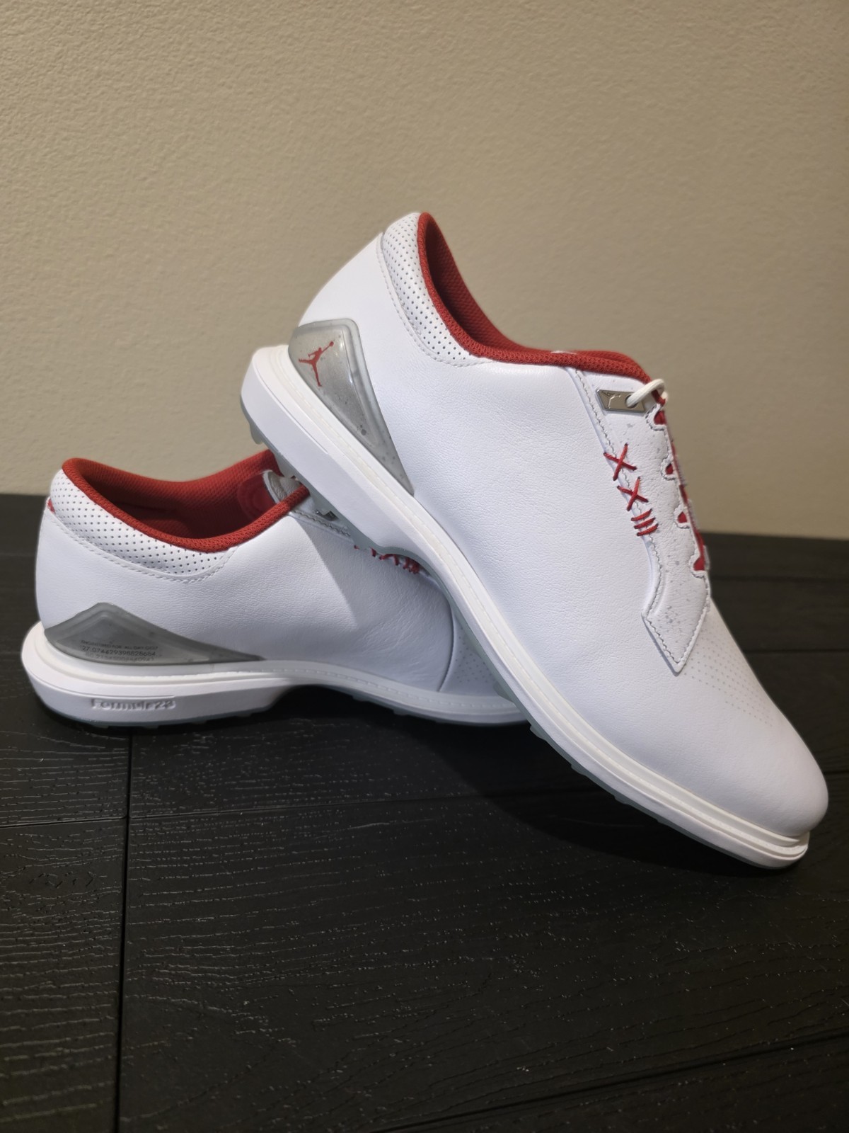 Nike Air Jordan ADG 5 Spikeless Golf Shoes Men Size 12 FQ7874-101 White / Red - Image 6
