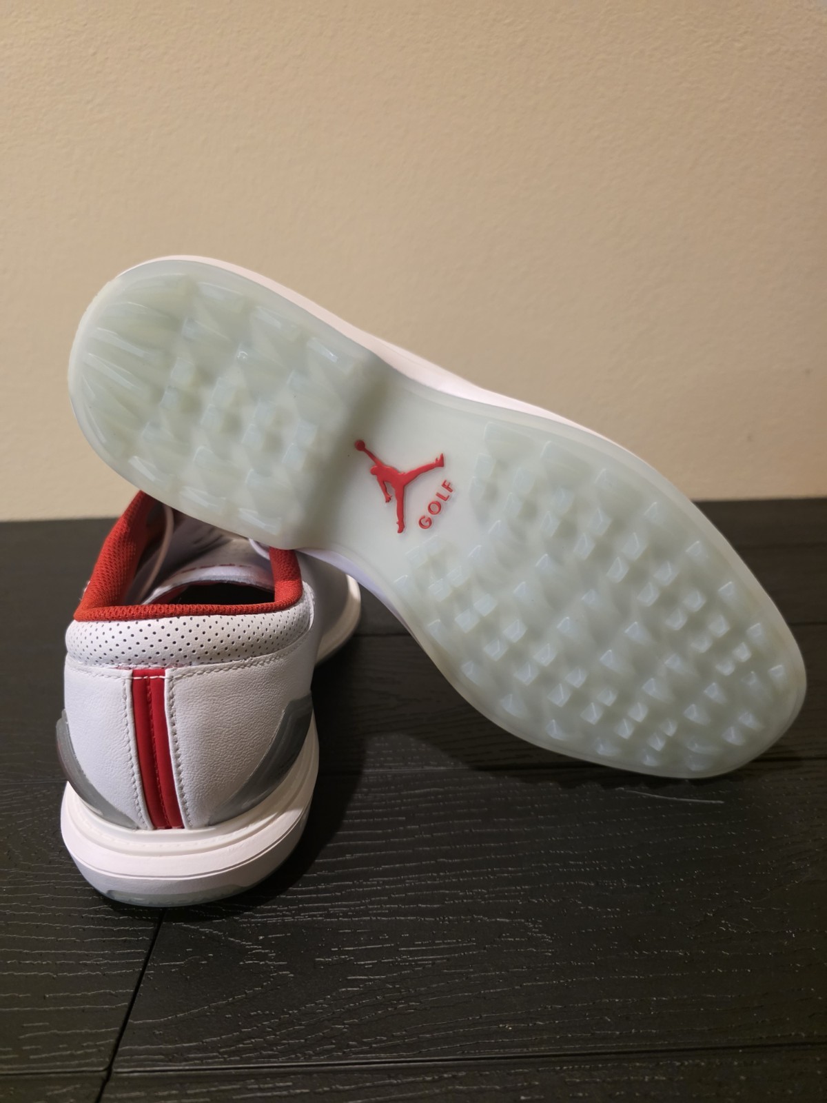Nike Air Jordan ADG 5 Spikeless Golf Shoes Men Size 12 FQ7874-101 White / Red - Image 8