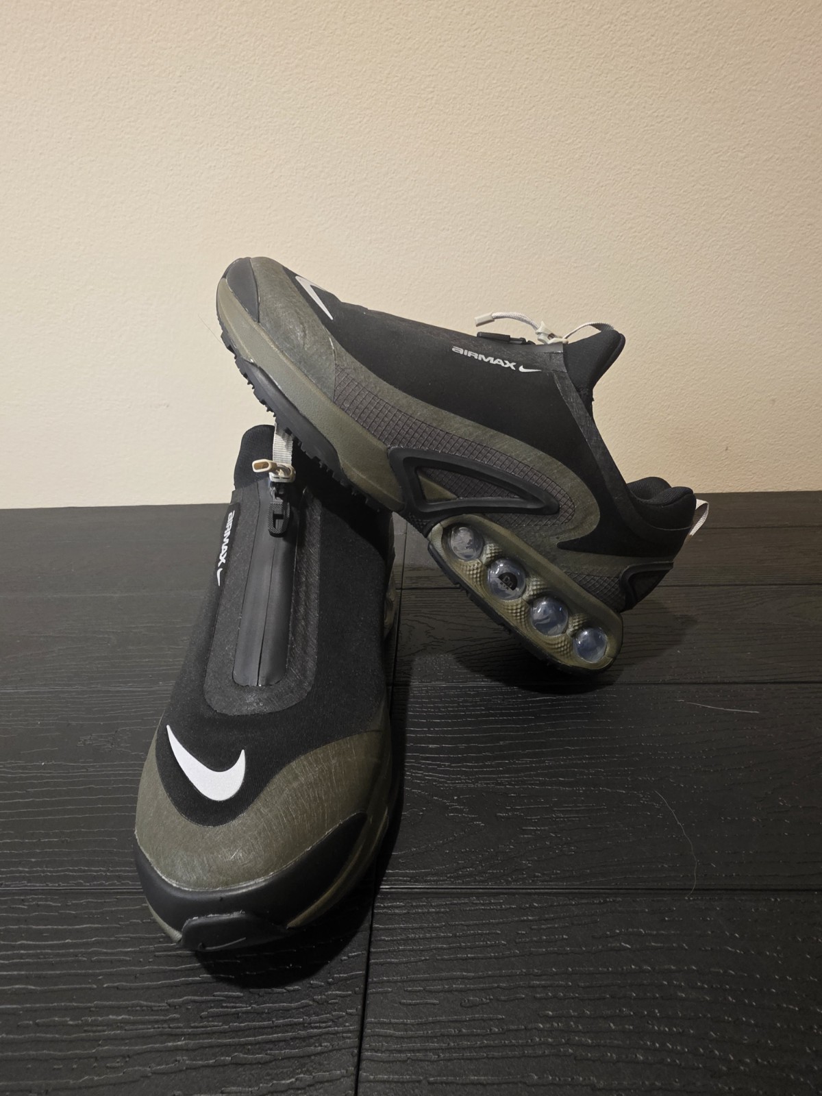 Nike Air Max Dn Roam Winter Shoes Black Cargo Khaki HQ8605-002 Men's Size 13 NEW