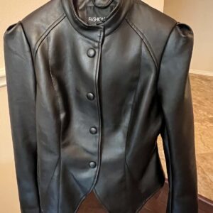 Fashion Nova Demi Hourglass Jacket Women’s Black L Collared Button Short