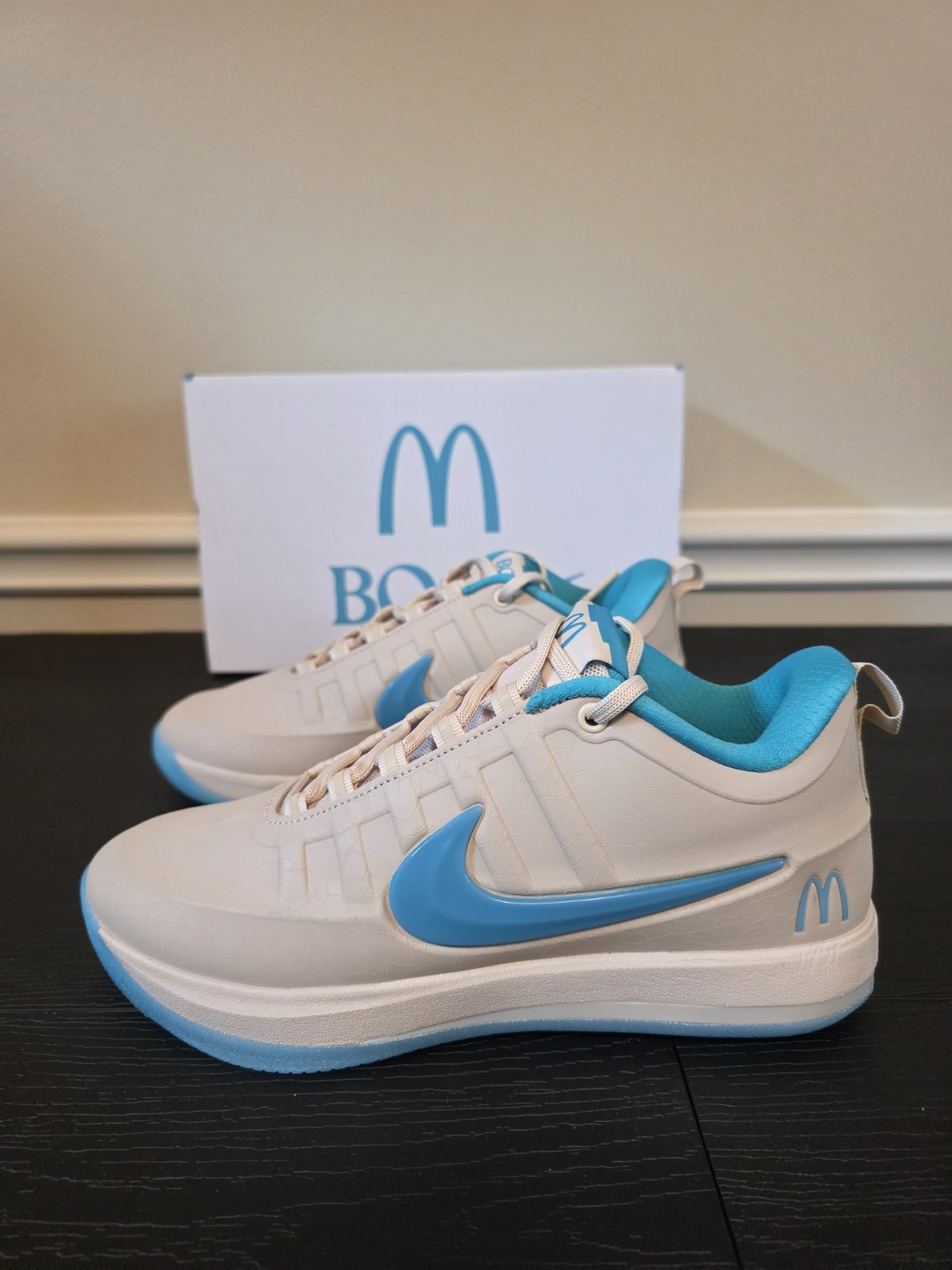 Nike Book 2 Sedona McDonald’s Low Top Basketball Shoes Beige/Blue IR6443-100 - Image 3
