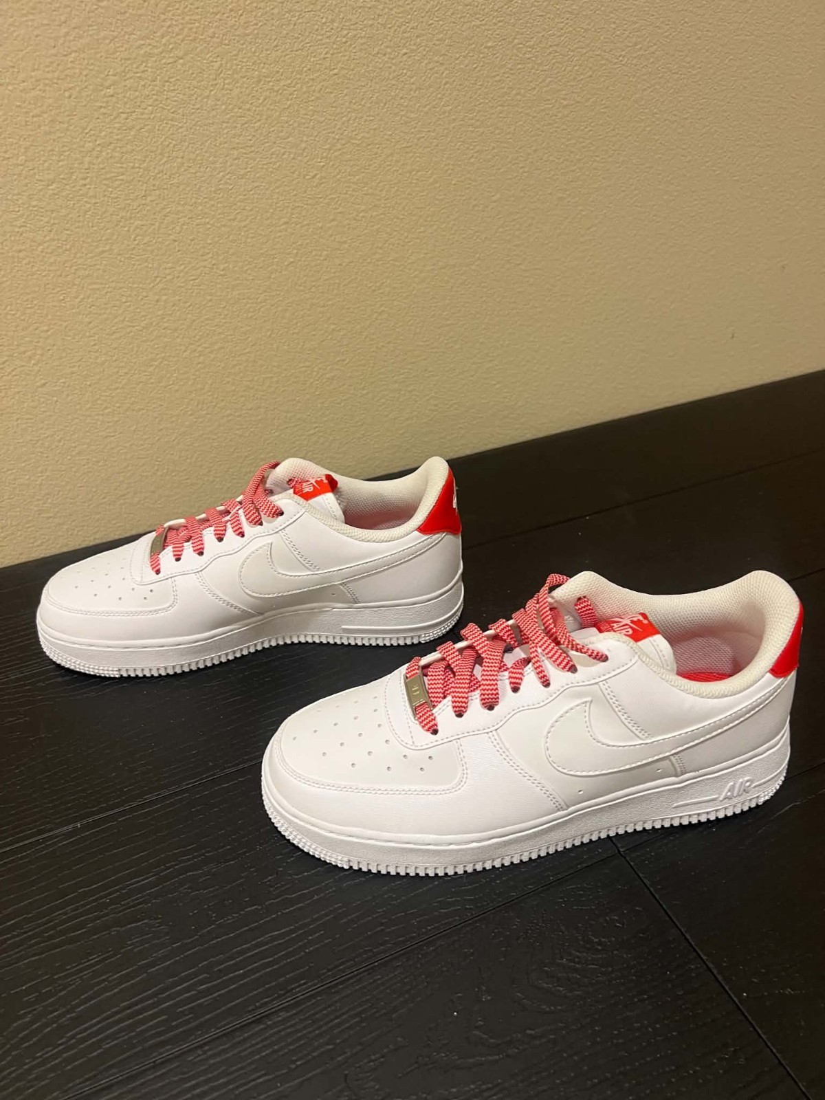 Nike Air Force 1 '07 White/LT Crimson-Pink Foam (IB7167 103) Womens Size 8.5 NEW
