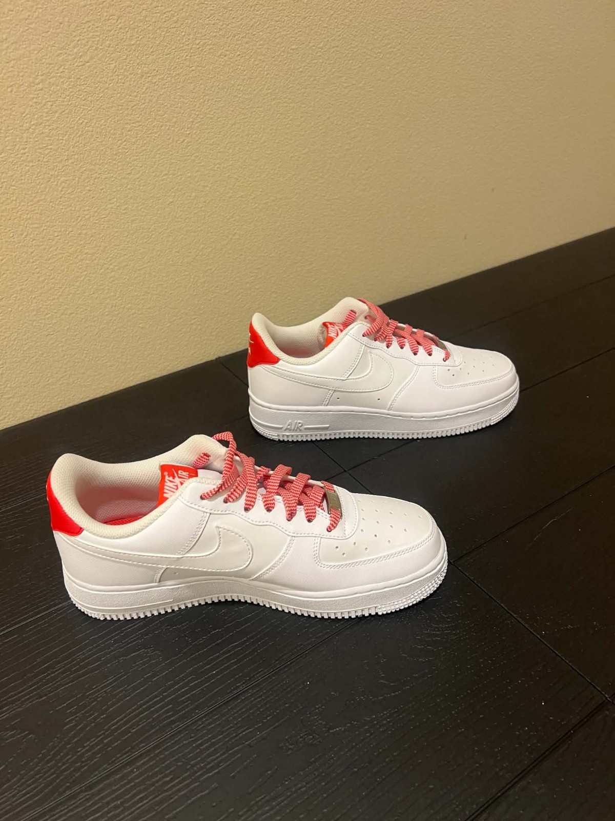 Nike Air Force 1 '07 White/LT Crimson-Pink Foam (IB7167 103) Womens Size 8.5 NEW - Image 2