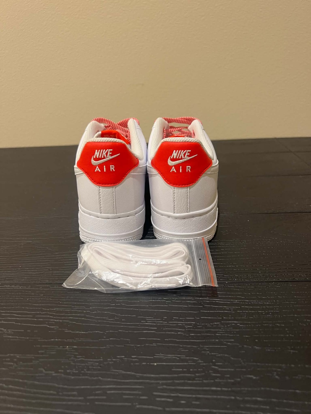 Nike Air Force 1 '07 White/LT Crimson-Pink Foam (IB7167 103) Womens Size 8.5 NEW - Image 3